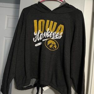 hawkeyes oversized cropped hoodie